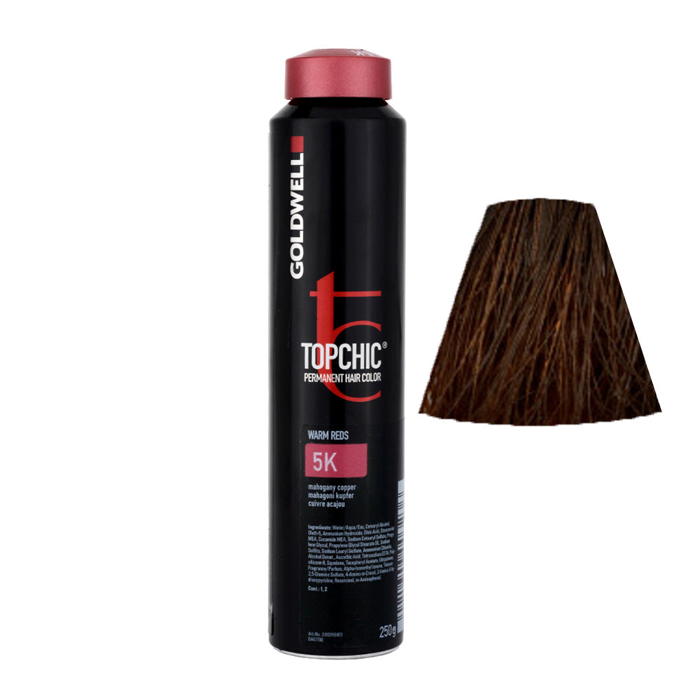 5K Rame mogano Goldwell Topchic Warm reds can 250gr