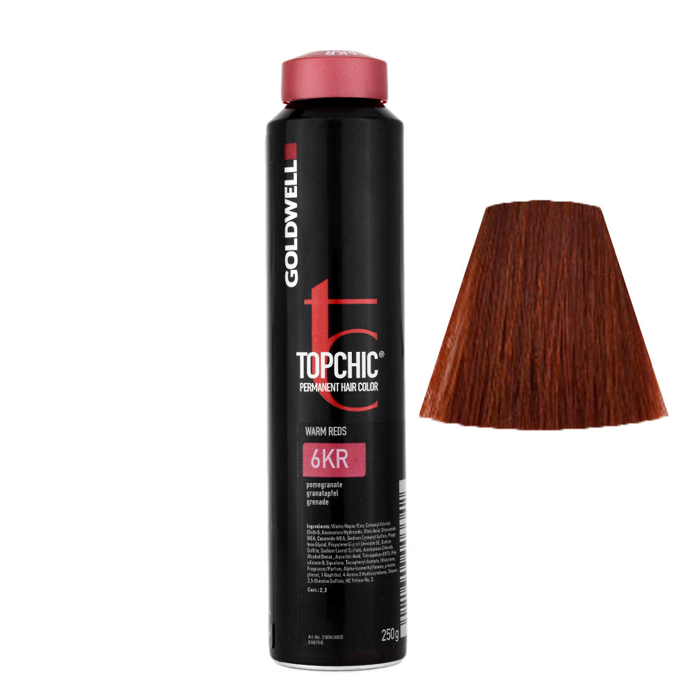 6KR Rosso granata Goldwell Topchic Warm reds can 250gr