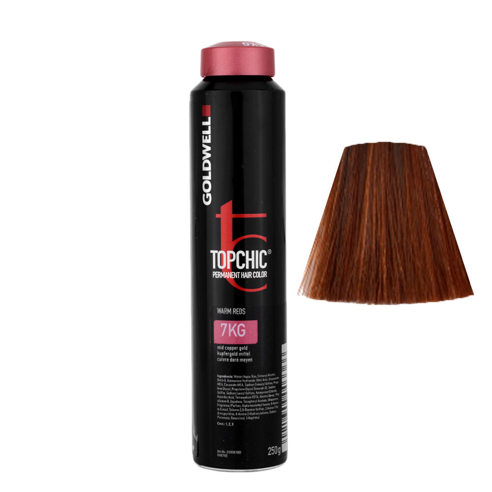 7KG Rame dorato medio Goldwell Topchic Warm reds can 250gr