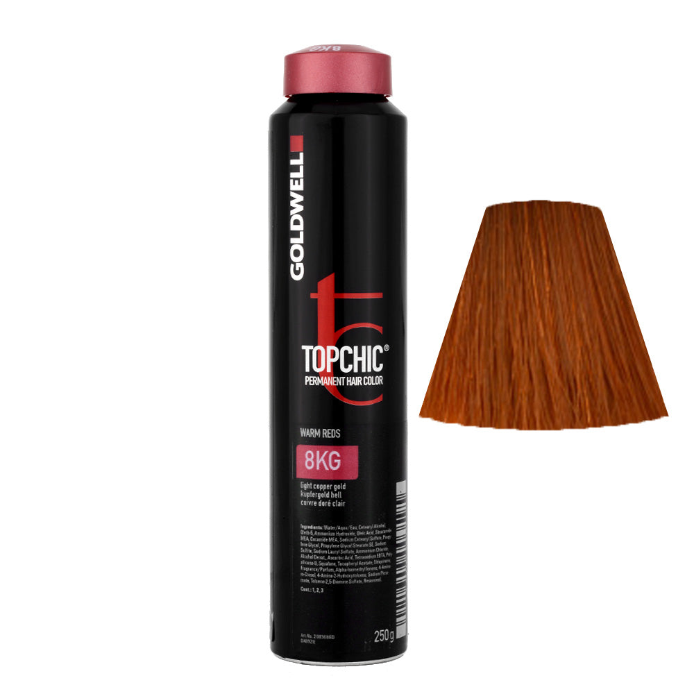 8KG Rame dorato chiaro Goldwell Topchic Warm reds can 250gr