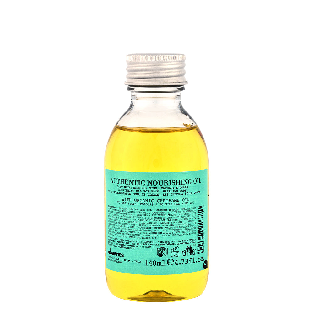 Davines Authentic Nourishing Oil 140ml -olio nutriente per capelli, viso e corpo