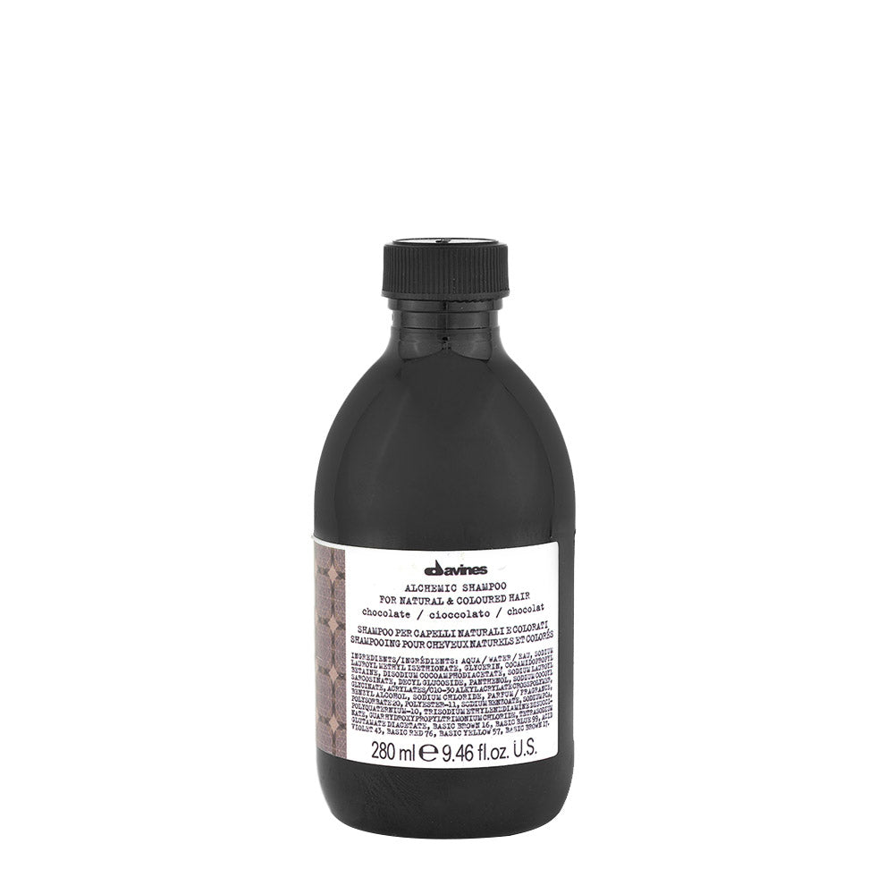 Davines Alchemic Shampoo Chocolate 280ml - shampoo riflessante per capelli neri