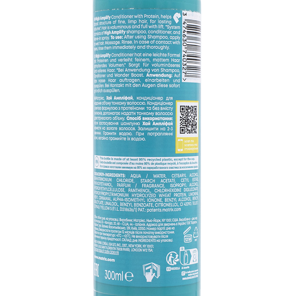 Matrix Haircare High Amplify Conditioner 300ml - balsamo volumizzante per capelli fini