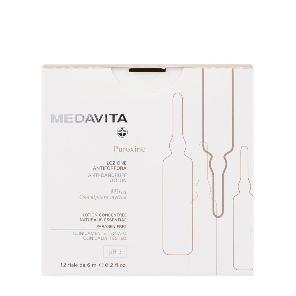 Medavita Cute Puroxine 12x6ml - lozione antiforfora pH 3