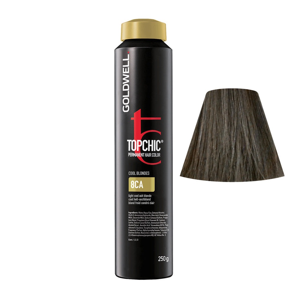 8CA Biondo chiaro freddo cenere Goldwell Topchic Cool blondes can 250gr