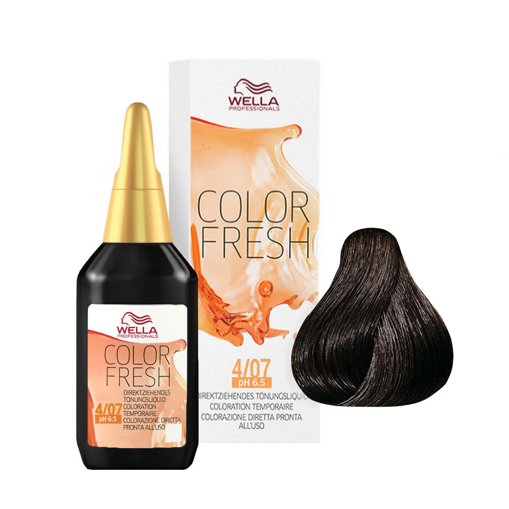 Wella Color Fresh 4/07 Castano Medio Naturale Sabbia 75ml