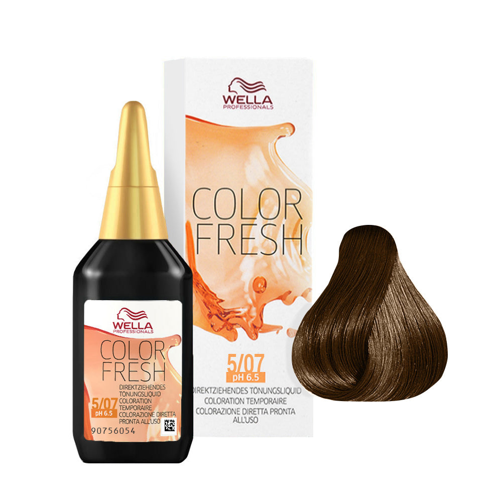 Wella Color Fresh 5/07 Castano Chiaro Naturale Sabbia 75ml