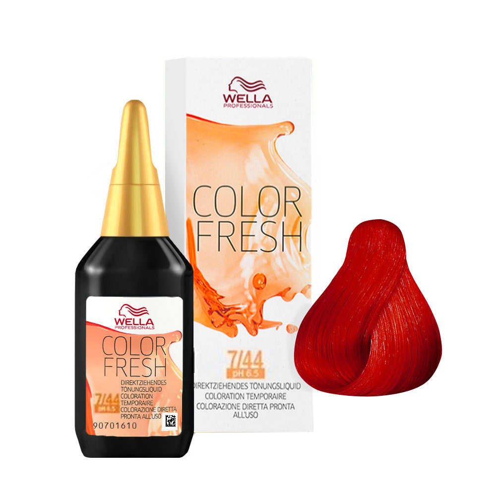Wella Color Fresh 7/44 Biondo Medio Rame Intenso 75ml