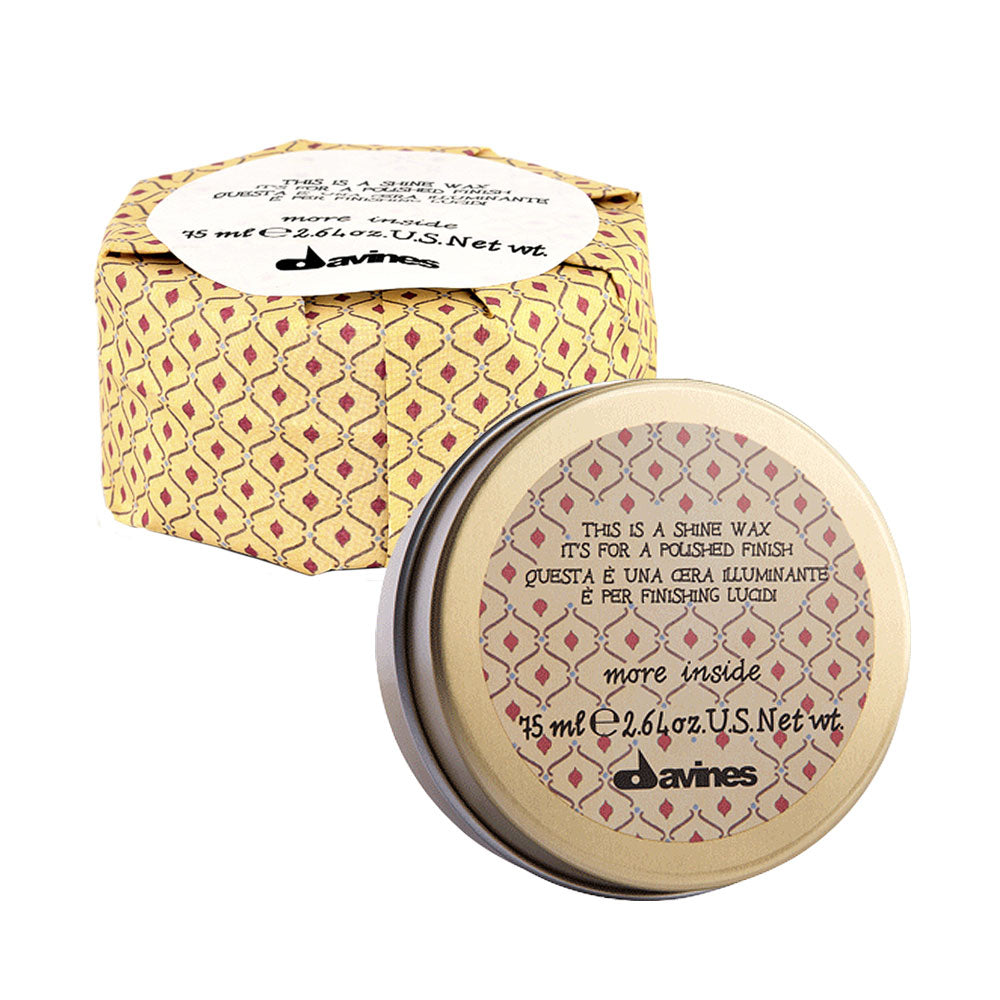 Davines More Inside Shine Wax 75ml - cera illuminante a tenuta leggera