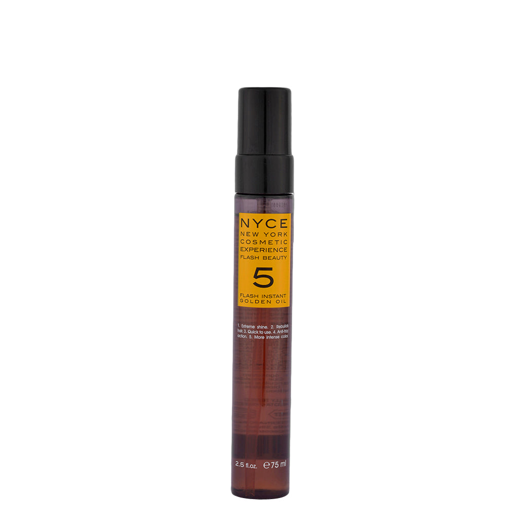 Nyce Flash Beauty Instant Golden Oil 75ml - olio ristrutturante capelli secchi