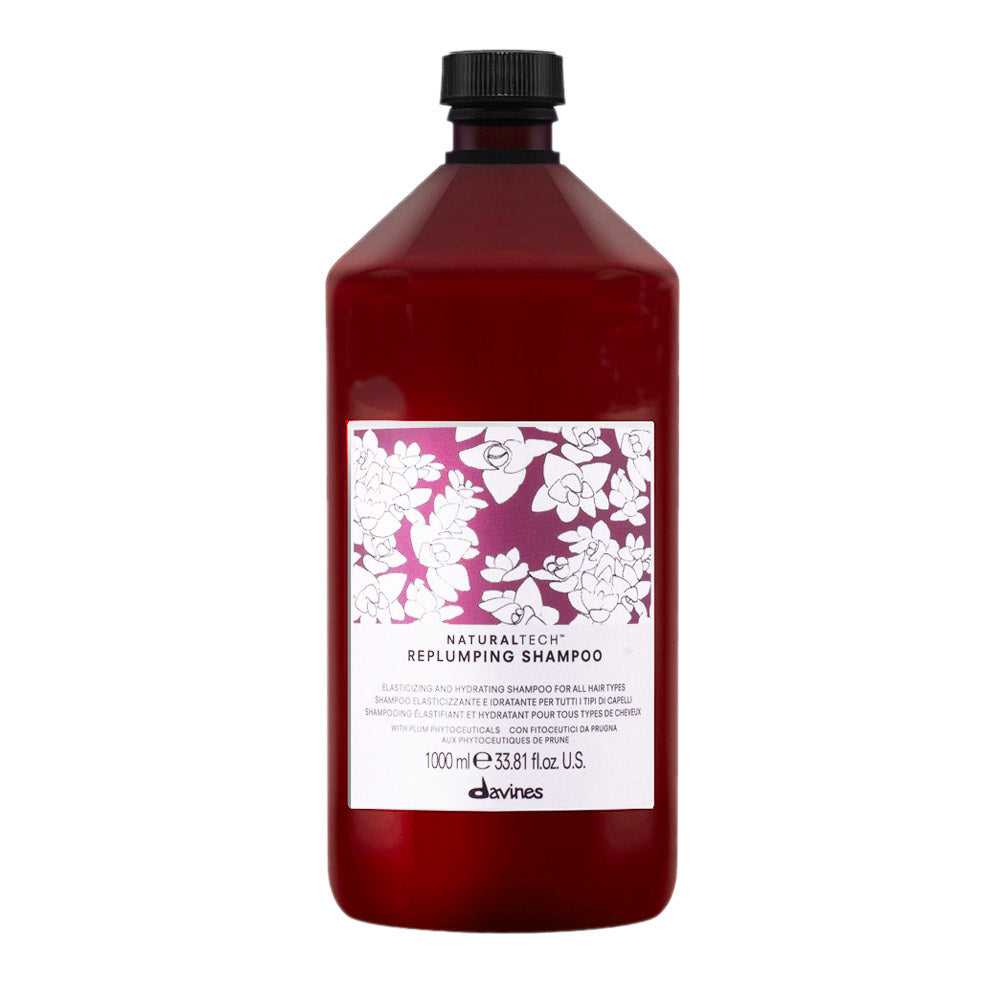 Davines Naturaltech Replumping Shampoo 1000ml - shampoo elasticizzante e idratante