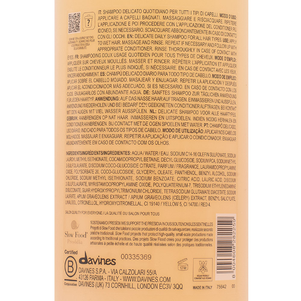 Davines Essential HairCare Dede Shampoo 1000ml - shampoo delicato quotidiano
