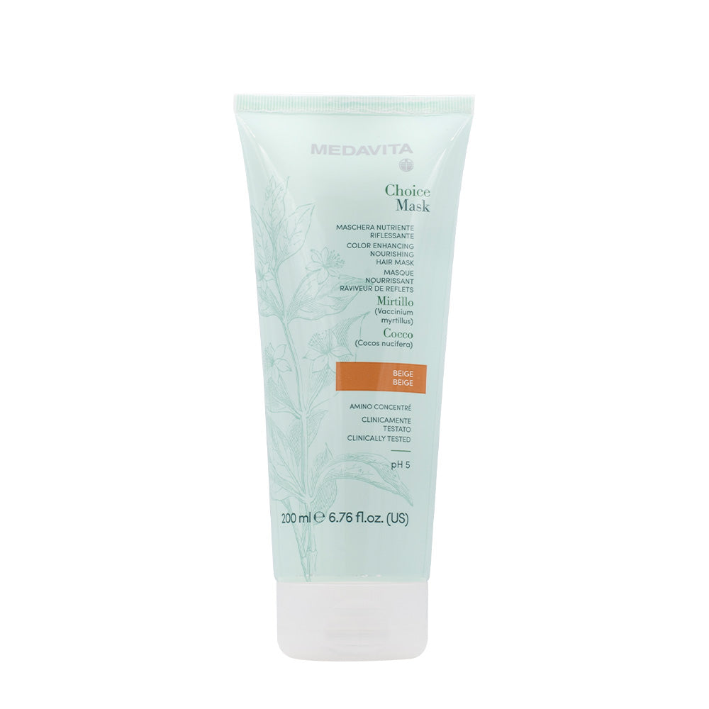 Medavita Lunghezze Choice Mask Beige 200ml - maschera nutriente riflessante beig
