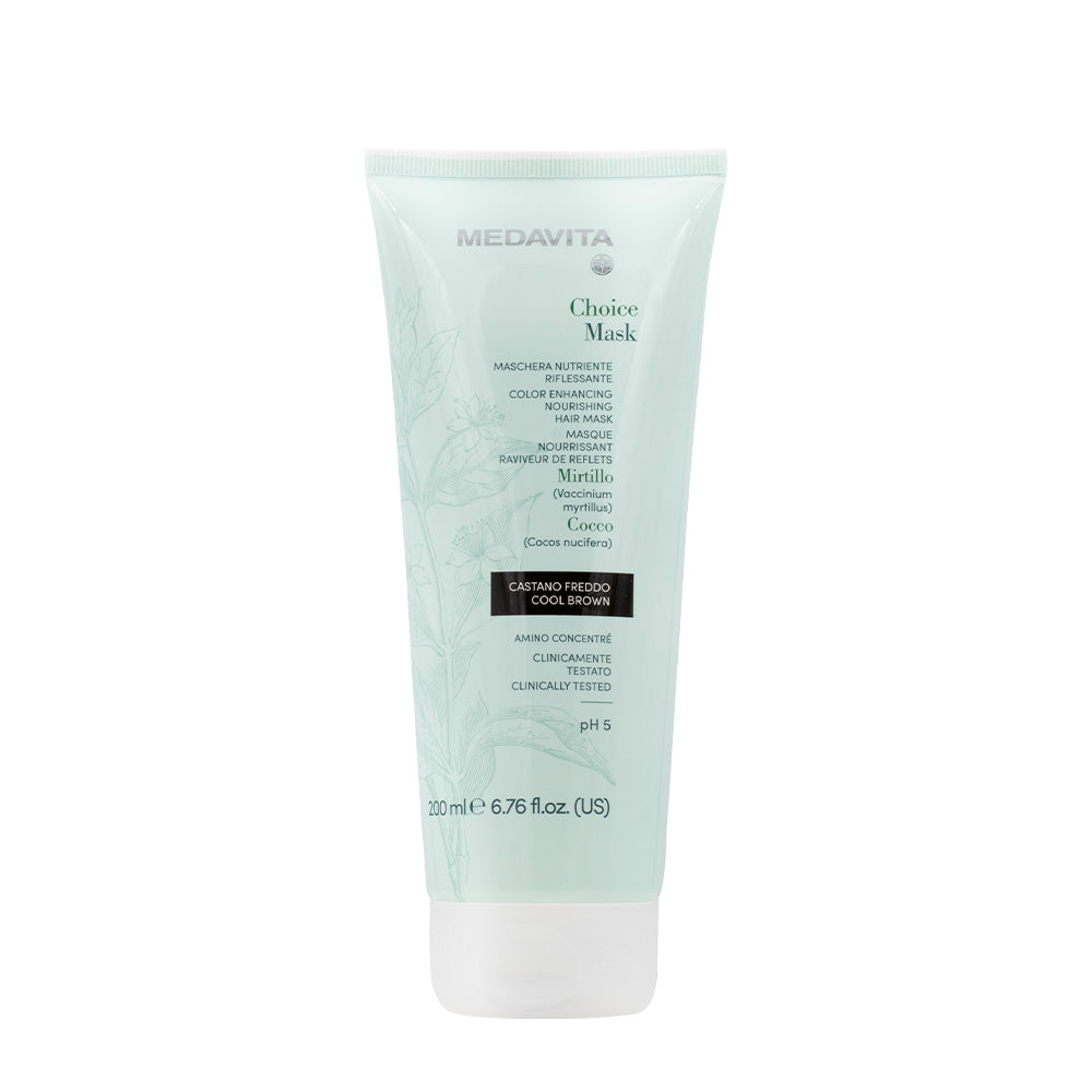 Medavita Lunghezze Choice Mask Cool Brown 200ml - maschera nutriente riflessante