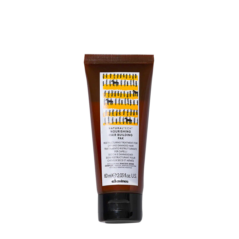 Davines Naturaltech Nourishing Hair Building Pak 60ml - trattamento  ristrutturante per capelli danneggiati