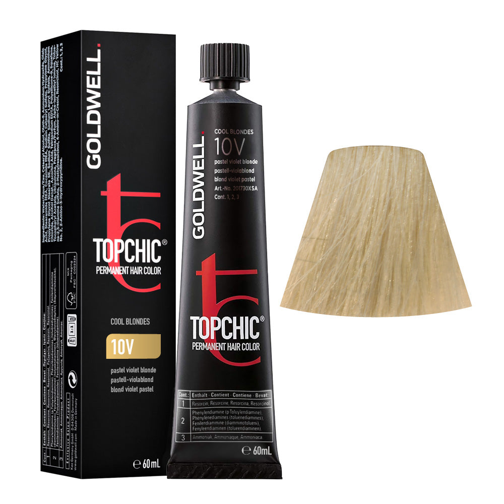 10V Biondo platino violetto Goldwell Topchic Cool blondes tb 60ml