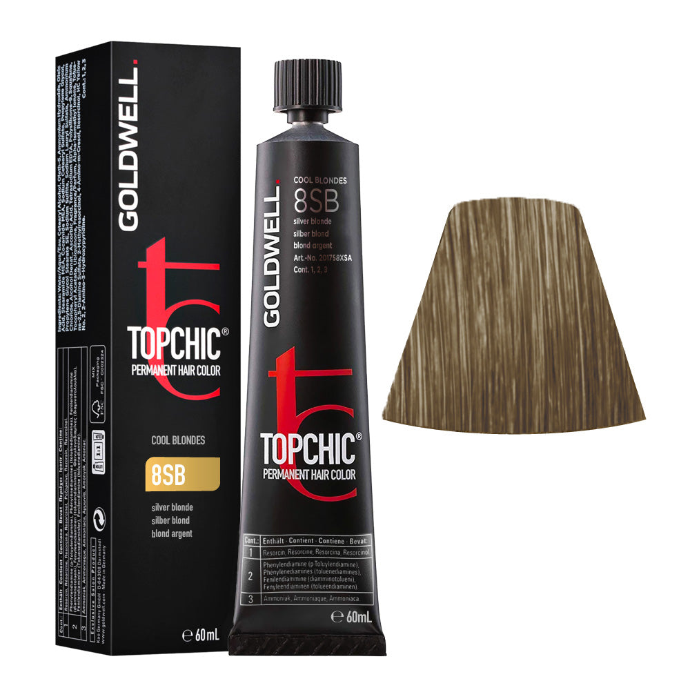 8SB Biondo argento Goldwell Topchic Cool blondes tb 60ml