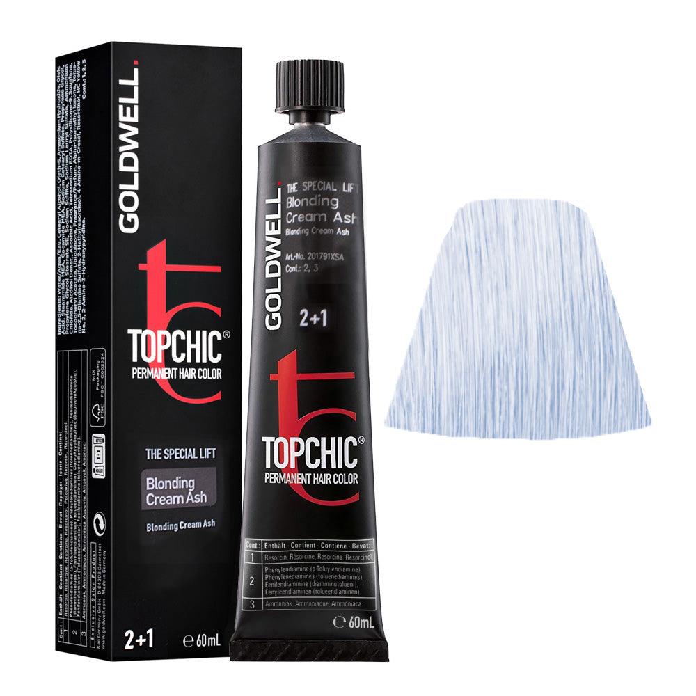 BLOCR ASH Biondo crema cenere Goldwell Topchic Special lift tb 60ml