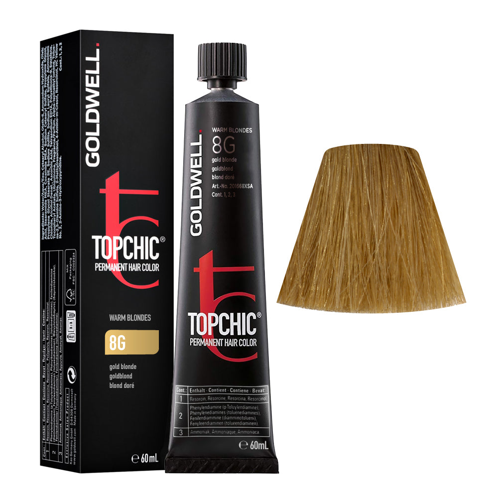 8G Biondo chiaro dorato Goldwell Topchic Warm blondes tb 60ml