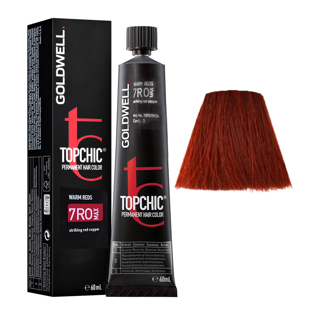 7RO MAX Rosso ramato sorprendente Goldwell Topchic Warm reds tb 60ml