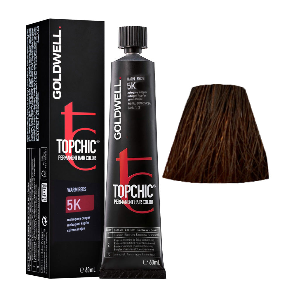 5K Rame mogano Goldwell Topchic Warm reds tb 60ml