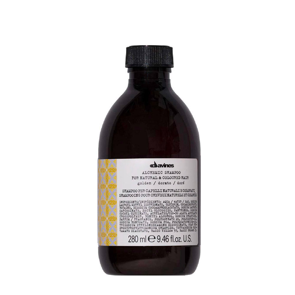 Davines Alchemic Shampoo Golden 280ml - shampoo per riflessi di capelli biondi