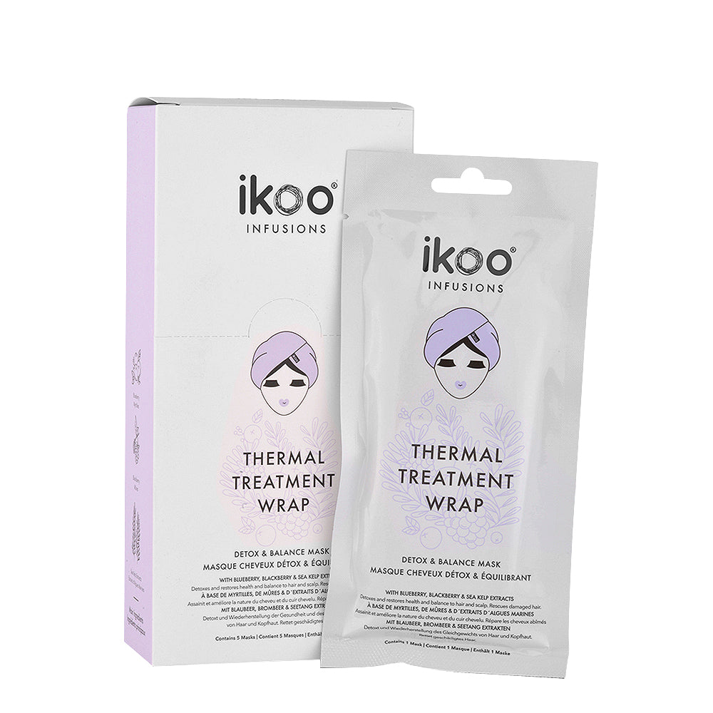 Ikoo Thermal Treatment Wrap Detox & Balance Mask 5x35g - maschere in tessuto
