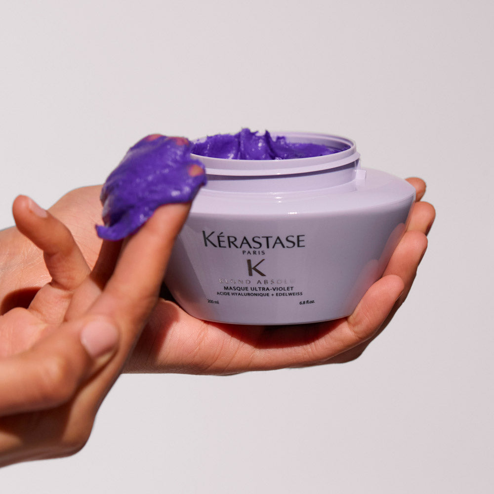 Kerastase Blond Absolu Masque Ultra Violet 200ml - maschera antigiallo capelli biondi, grigi, bianchi