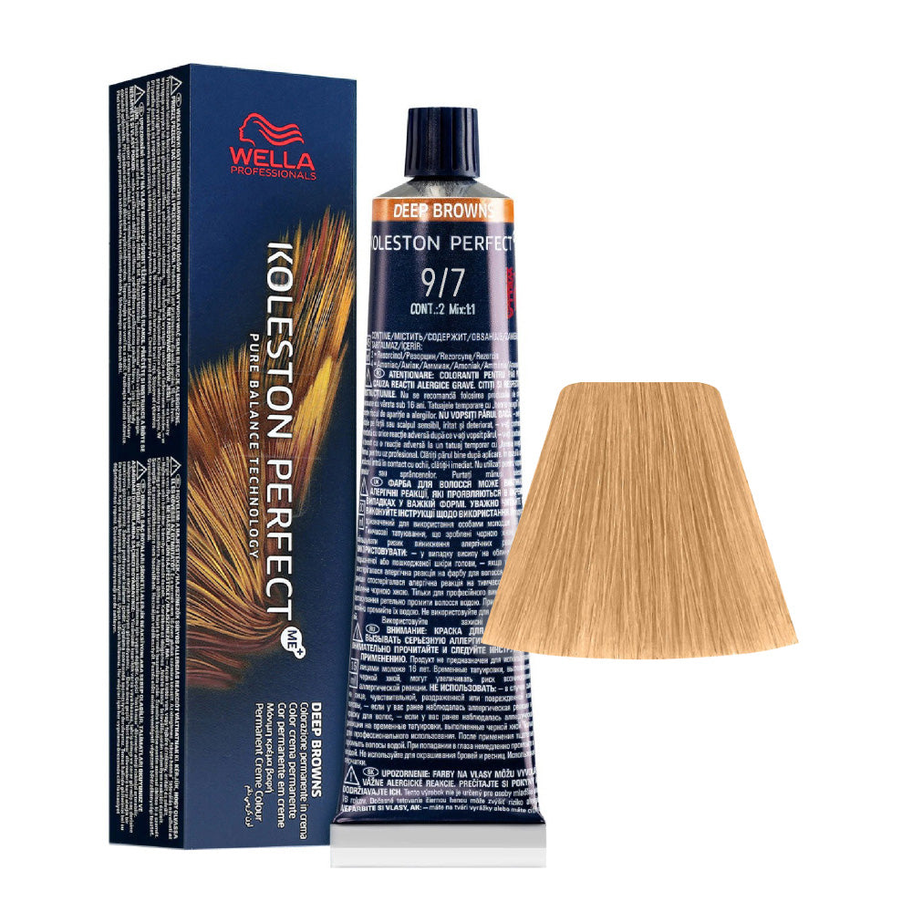 Wella Koleston Perfect Me+ Deep Browns 9/7 Biondo Chiarissimo Sabbia 60ml