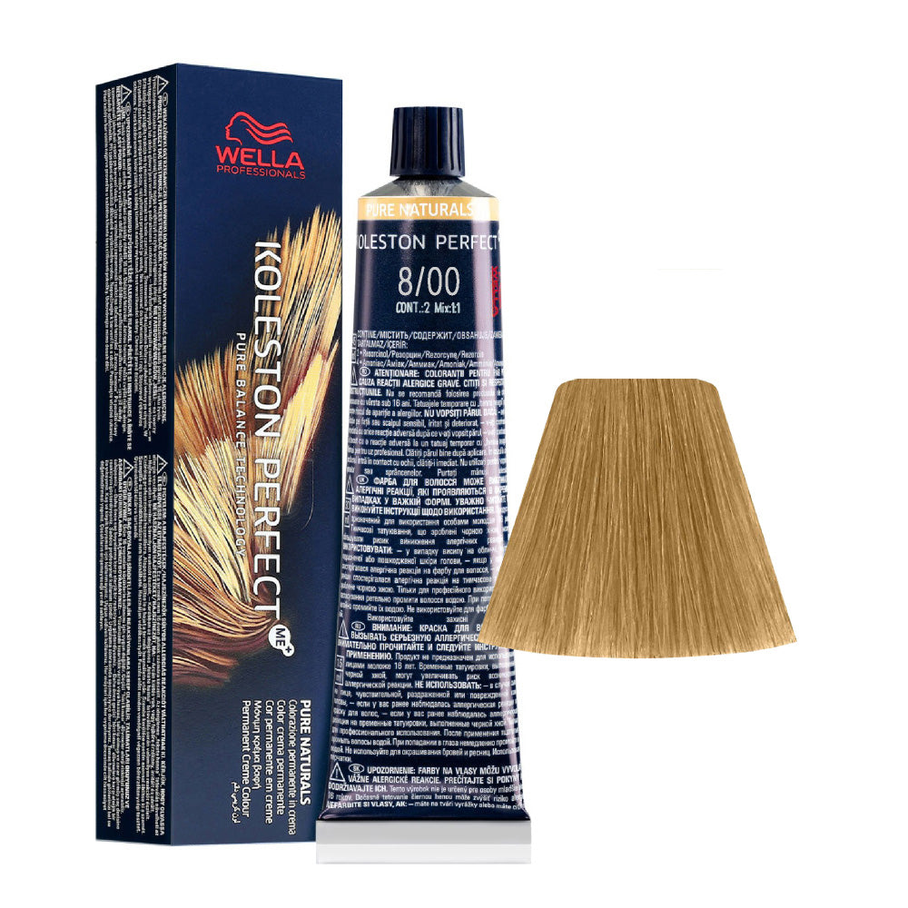 Wella Koleston Perfect Me+ Pure Naturals 8/00 Biondo Chiaro Naturale 60ml