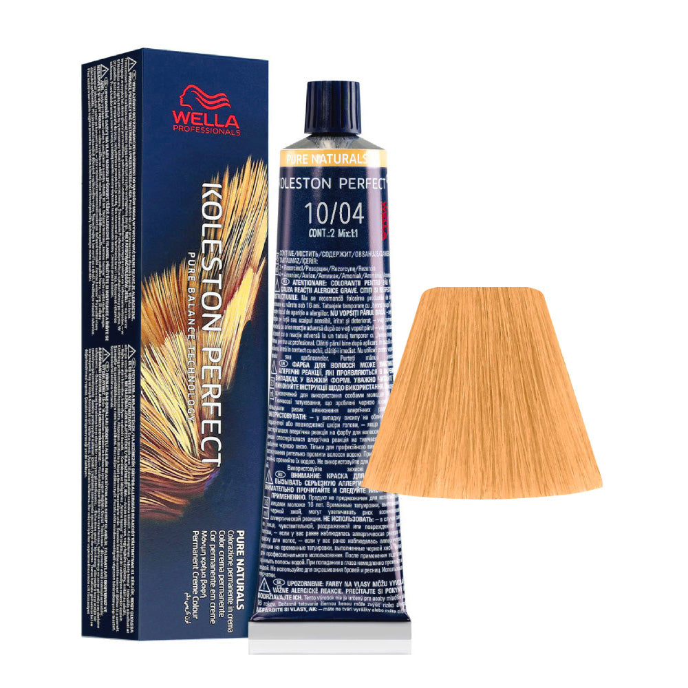 Wella Koleston Perfect Me+ Pure Naturals 10/04 Biondo Platino Naturale Ramato