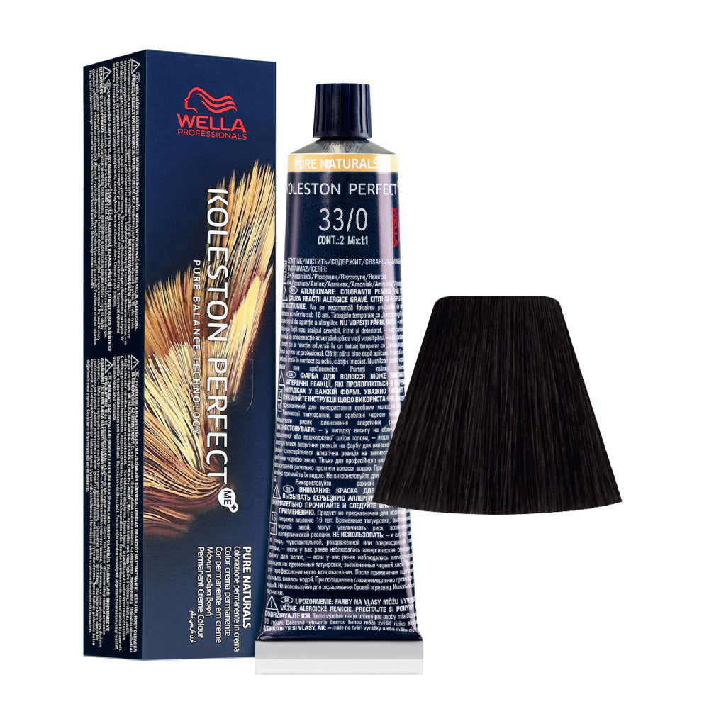 Wella Koleston Perfect Me+ Pure Naturals 33/0 Castano Scuro Intenso 60ml