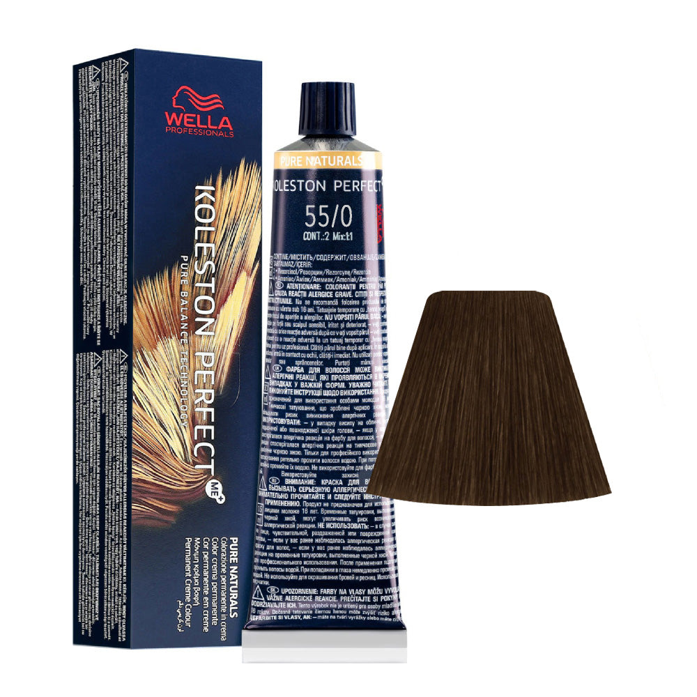 Wella Koleston Perfect Me+ Pure Naturals 55/0 Castano Chiaro Intenso 60ml