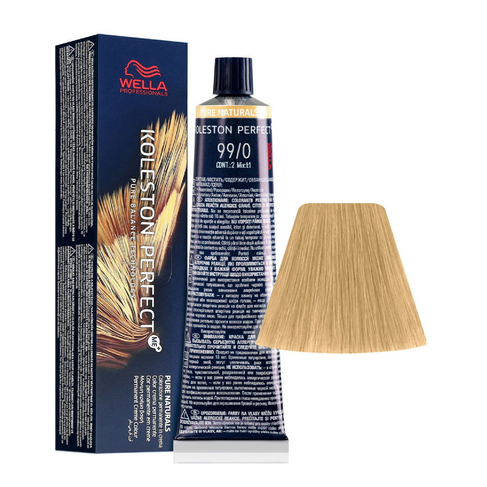 Wella Koleston Perfect Me+ Pure Naturals 99/0 Biondo Chiarissimo Intenso 60ml