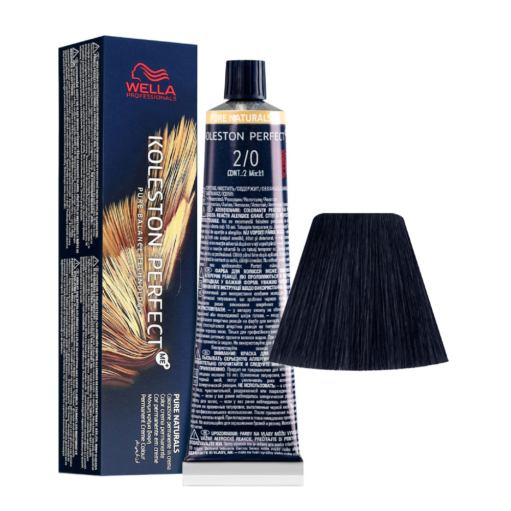 Wella Koleston Perfect Me+ Pure Naturals 2/0 Nero Intenso 60ml
