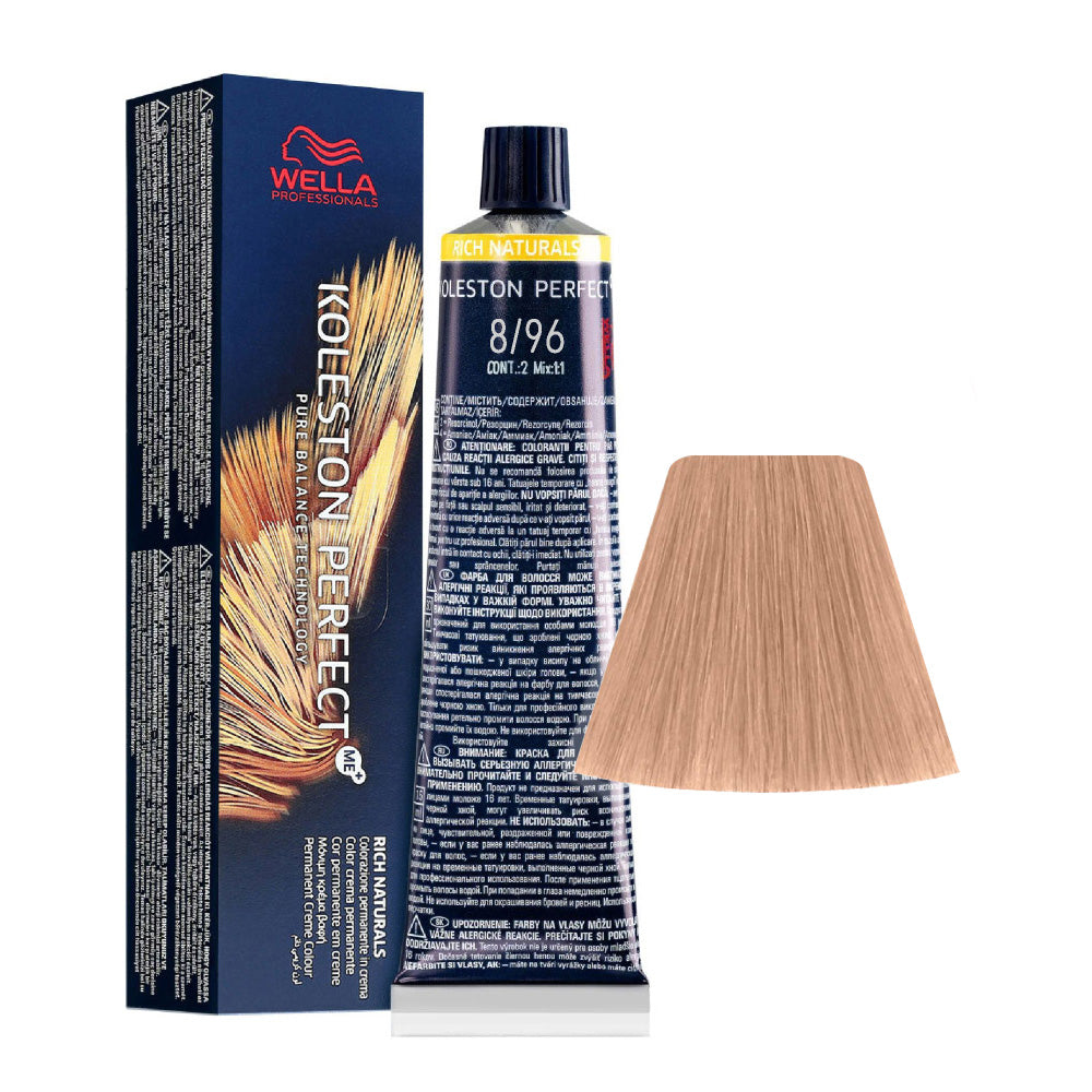 Wella Koleston Perfect Me+ Rich Naturals 8/96 Biondo Chiaro Cendré Violetto 60ml