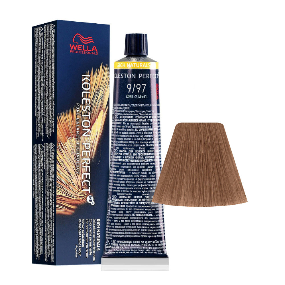 Wella Koleston Perfect Me+  9/97 Biondo Chiarissimo Cendré Sabbia 60 ml