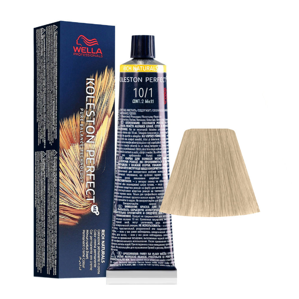 Wella Koleston Perfect Me+ Rich Naturals 10/1 Biondo Platino Cenere 60ml