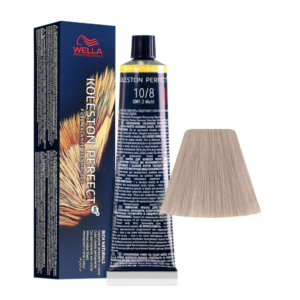 Wella Koleston Perfect Me+ Rich Naturals 10/8 Biondo Platino Perla 60ml
