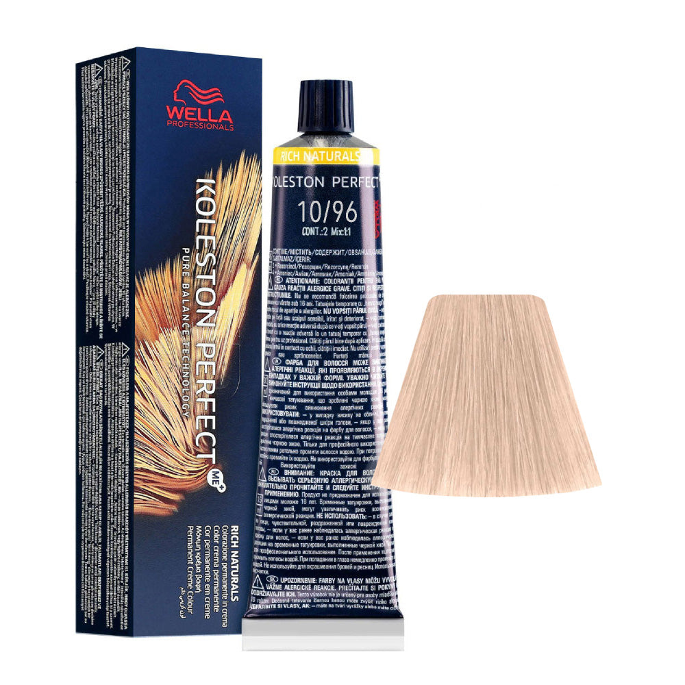 Wella Koleston Perfect Me+ Rich Naturals 10/96 Biondo Platino Cendrè Violetto 60