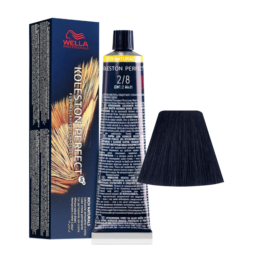 Wella Koleston Perfect Me+ Rich Naturals 2/8 Nero Blu 60ml