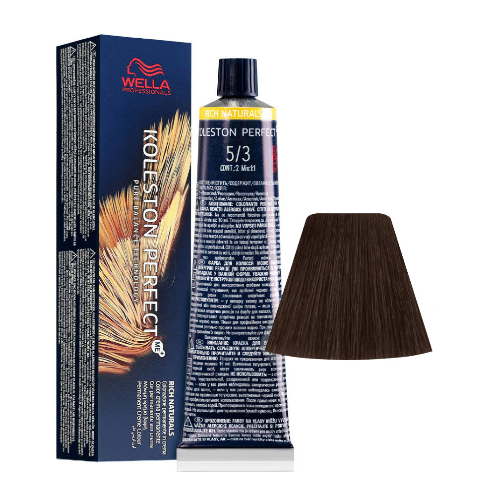 Wella Koleston Perfect Me+ Rich Naturals 5/3 Castano Chiaro Dorato 60ml