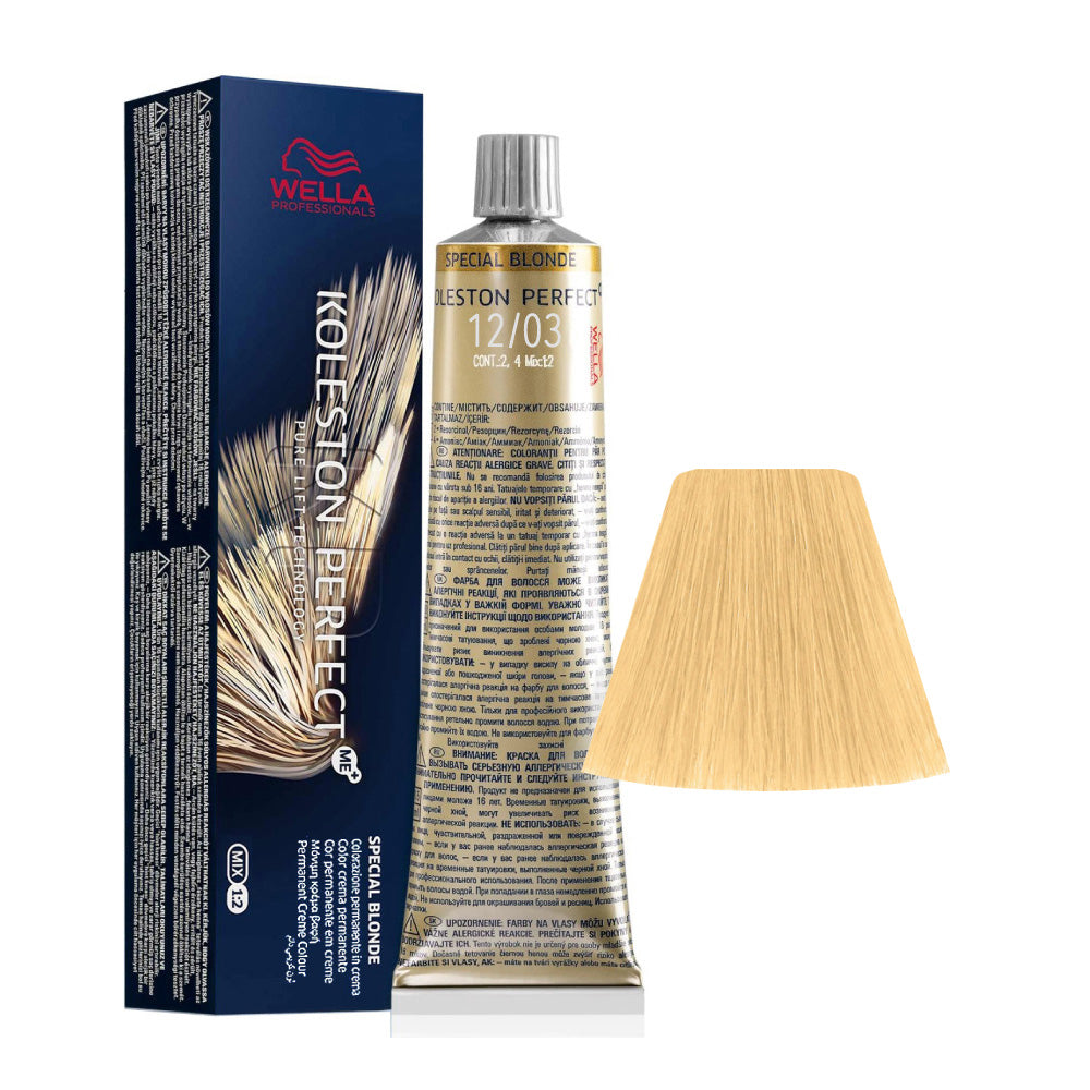 Wella Koleston Perfect Me+ Special Blondes 12/03 Naturale Dorato 60ml