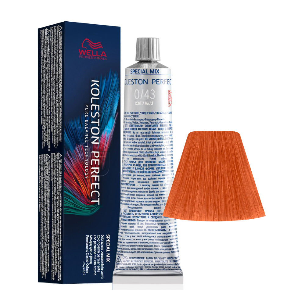 Wella Koleston Perfect Me+ Special Mix 0/43 Rame Dorato 60ml