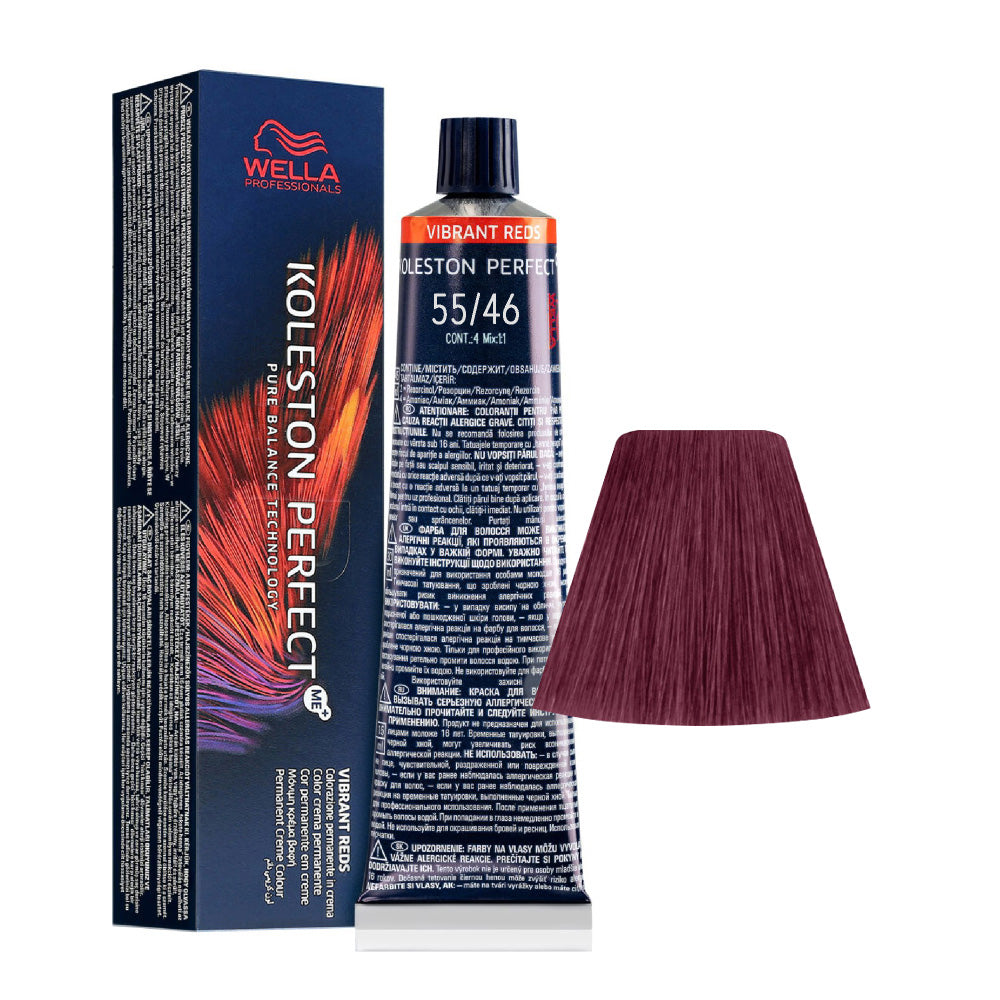 Wella Koleston Perfect Me+ Vibrant Reds 55/46 Castano Chiaro Intenso Rame Violet