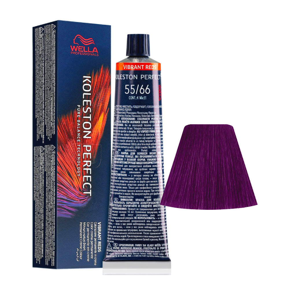 Wella Koleston Perfect Me+ Vibrant Reds 55/66 Castano Chiaro Intenso Violetto In