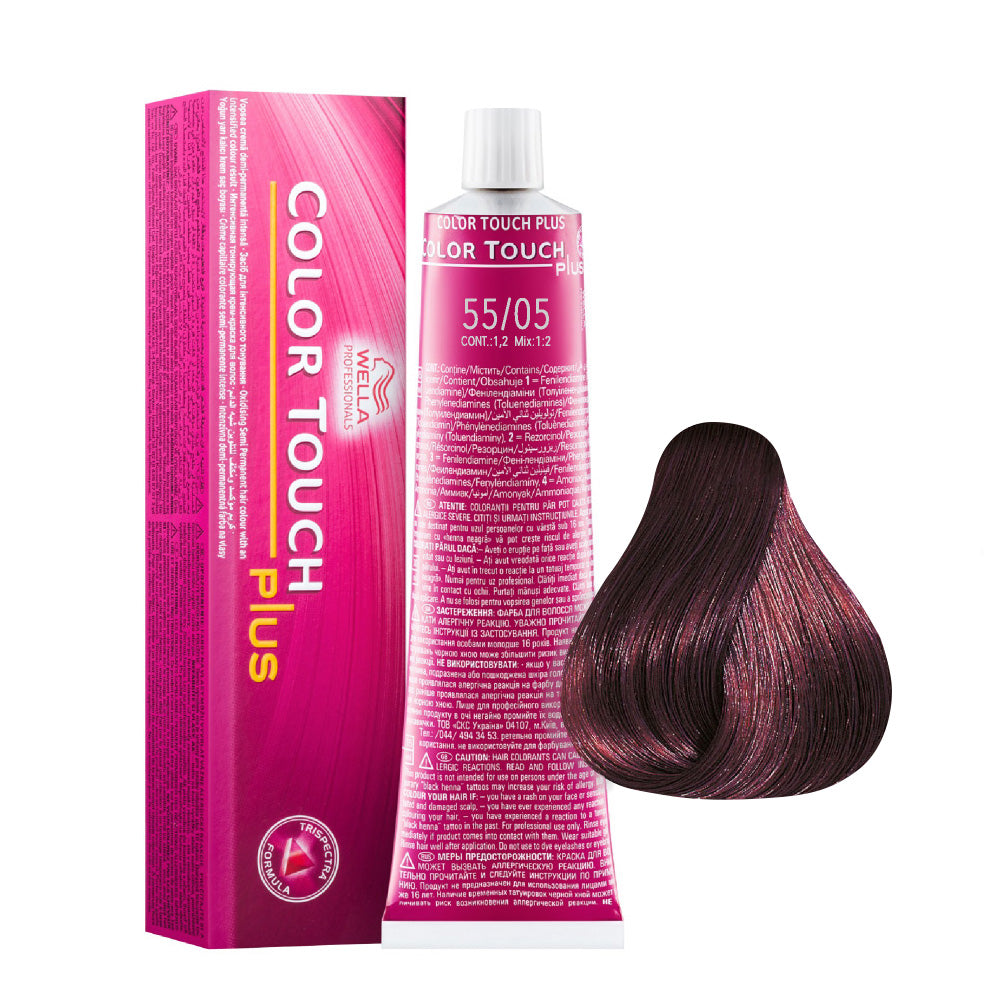 Wella Color Touch Plus 55/05 Castano Chiaro Intenso Naturale Mogano 60ml