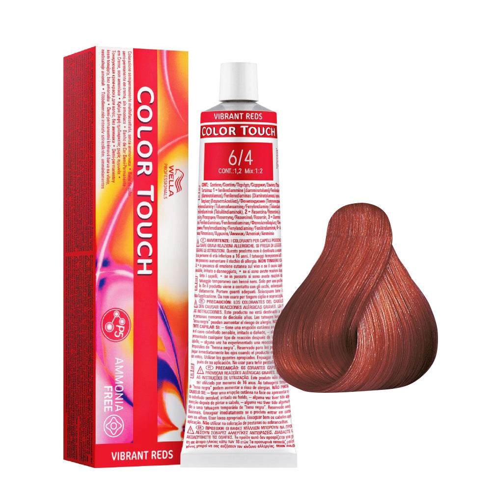 Wella Color Touch Vibrant Reds 6/4 Rame Scuro 60ml