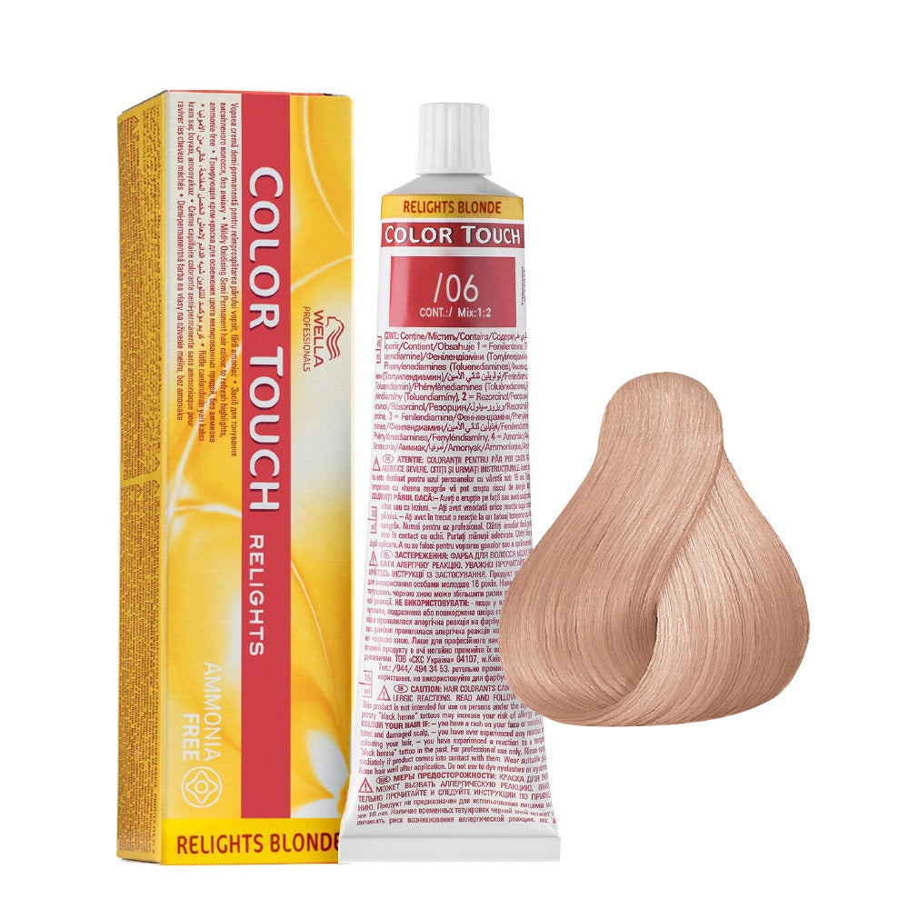 Wella Color Touch Relights Blonde /06 Naturale Violetto 60ml  - colore semi permanente senza ammoniaca