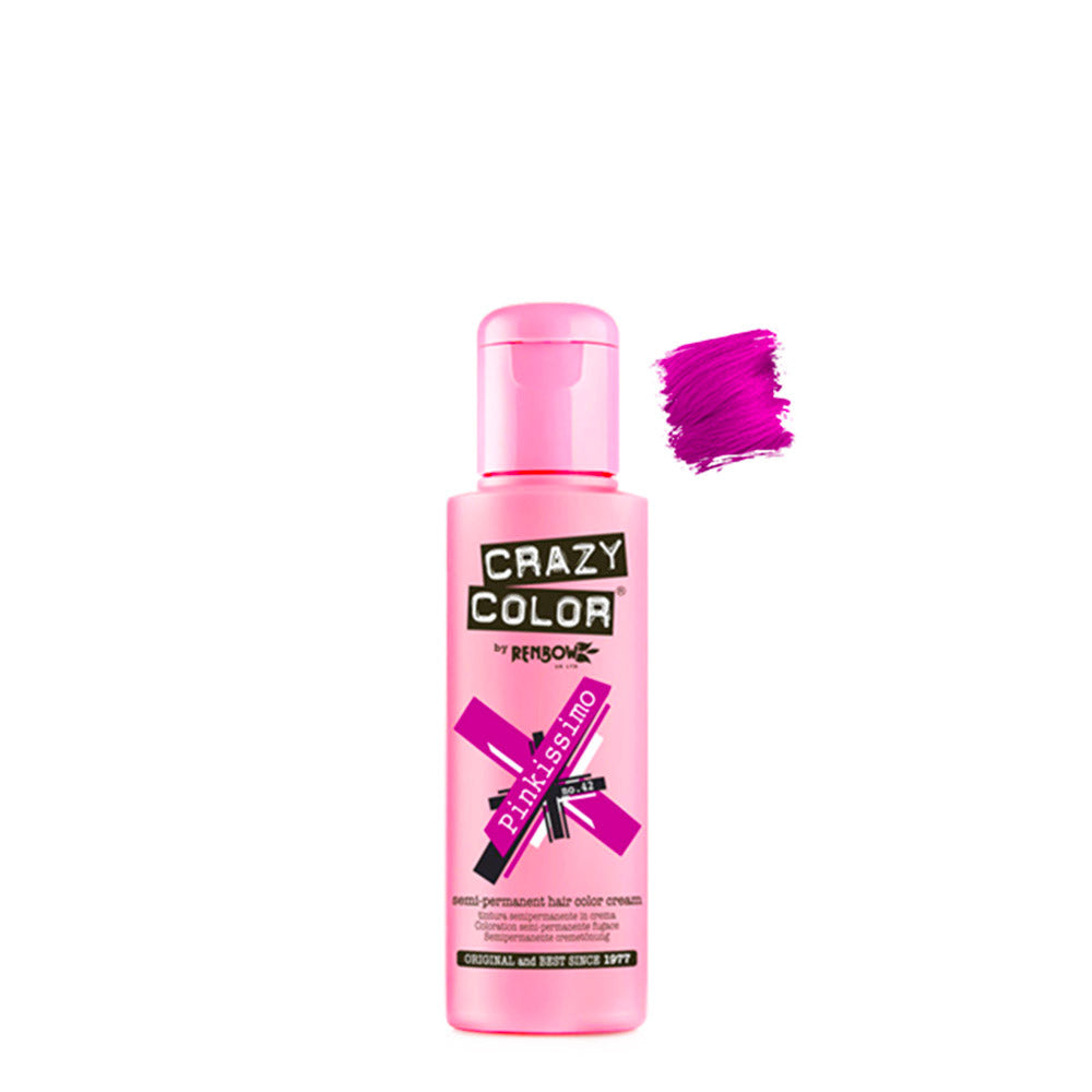 Crazy Color Pinkissimo no 42, 100ml - crema colorante rosa shocking